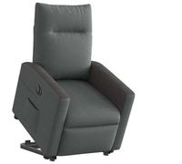 YuuSsea Fauteuil de relaxation électrique avec aide à se lever en tissu gris foncé, fauteuil de télévision réglable, fauteuil de salon confortable pour salon, chambre ou bureau, charge jusqu'à 110 kg