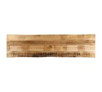 YuuSsea Plateau de table avec bord d'arbre 160 x 40 x 2,5 cm, en bois massif de manguier rugueux, pour table à manger, bureau ou comptoir de bar, plaque en bois robuste à renouveler