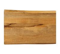 YuuSsea Plateau de table avec bord d'arbre 70 x 40 x 2,5 cm en bois de manguier massif aspect chêne, plaque de rechange unique en bois pour salle à manger et cuisine, plan de travail durable