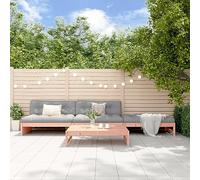 YuuSsea Salon de jardin 4 pièces en bois massif Douglas non traité avec coussin, modulaire, pour terrasse et balcon, robuste et stable, charge maximale de 110 kg par siège
