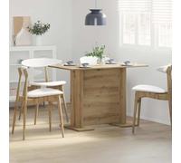 YuuSsea Table à manger en chêne artisanal, 110 x 60 x 75 cm, matériau dérivé du bois, table de cuisine moderne, table de salle à manger rectangulaire, pour l'intérieur, durable, robuste pour jardin