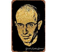 Yuval Noah Harari Affiche rétro en métal pour Halloween, grotte, bar, club, maison 20,3 x 30,5 cm