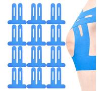 YUVKIN 12 pièces bandes de kinésiologie pré-découpées pour genou - Tape genou professionnel et résistant à l'eau, idéal pour la physiothérapie, douleurs au genou et correction de posture