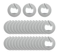 YUVKIN 30 étiquettes NFC programmables, autocollants NFC réinscriptibles, puces NFC Ntag 215 avec 504 octets, compatibles avec tous les appareils et téléphones NFC (25 mm)