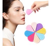 YUVKIN Ensemble de 8 éponges à maquillage : Beauty Blender, éponge à fond de teint, éponge à contouring, houppette à poudre, éponge à correcteur, stick correcteur, outils de maquillage