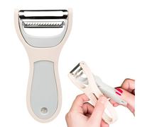 YUVKIN Éplucheur Économique Coupe-Spirale Acier Inoxydable Légumes Coupe-Julienne Carottes Coupe-Légumes Éplucheur Zoodles Spaghetti de Courgette (Blanc)