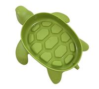 YUVKIN Porte-Savon Design Antidérapant en Forme de Tortue Support à Savon Boîte à Savon pour Salle de Bain Éponges de Cuisine Accessoires de Douche Rangement (Vert)