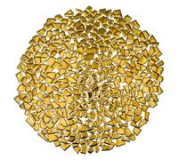 Yuvori Carreaux de mosaïque de couleurs mélangées, 0,5 kg - Céramique, idéal pour les loisirs créatifs, la salle de bain, la cuisine, le salon, le jardin et la décoration extérieure (doré petit