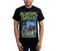 YUWANG Municipal Waste - Mens The Art of Partying T-Shirt Black XXL