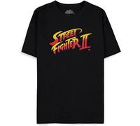 YUWANG Street Fighter II Logo T-Shirt Male T Shirts for Men - Unisex 100% Cotton Black M