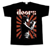 YUWANG The Doors Jim Morrison James Douglas Short Sleeve Mens T-Shirt Black XL