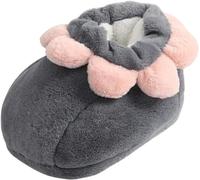 YuWangg Chauffe-Pieds Chaussures,Chausson Bouillotte, en Peluche Protection Pieds Confort,Chaud et Confortable, Facile à Nettoyer, adapté au Chauffage en Hiver