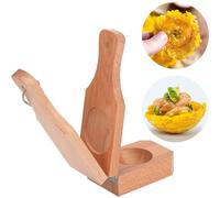 YuWangg Presse à bananes en bois, presse-plantain 2 en 1, pour plantain et banane, convient pour la fabrication de chips de banane, etc.