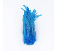 YUWEN 100 pièces/lot Plumes de Queue de Coq Naturel Noir Blanc Plumes de Coq pour Artisanat Carnaval scène Coiffure décoration Plume 25-40cm
