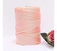 YUWEN 200 m/Rouleau 3mm Creux tricoté au Crochet Fils pour Bricolage Sac à Main Sac à Main Panier Gros Trapillo Nylon Cordon Polyester Fil Corde Ronde