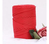 YUWEN 200 m/Rouleau 3mm Creux tricoté au Crochet Fils pour Bricolage Sac à Main Sac à Main Panier Gros Trapillo Nylon Cordon Polyester Fil Corde Ronde