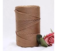 YUWEN 200 m/Rouleau 3mm Creux tricoté au Crochet Fils pour Bricolage Sac à Main Sac à Main Panier Gros Trapillo Nylon Cordon Polyester Fil Corde Ronde