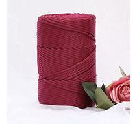 YUWEN 200 m/Rouleau 3mm Creux tricoté au Crochet Fils pour Bricolage Sac à Main Sac à Main Panier Gros Trapillo Nylon Cordon Polyester Fil Corde Ronde