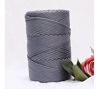 YUWEN 200 m/Rouleau 3mm Creux tricoté au Crochet Fils pour Bricolage Sac à Main Sac à Main Panier Gros Trapillo Nylon Cordon Polyester Fil Corde Ronde
