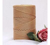 YUWEN 200 m/Rouleau 3mm Creux tricoté au Crochet Fils pour Bricolage Sac à Main Sac à Main Panier Gros Trapillo Nylon Cordon Polyester Fil Corde Ronde