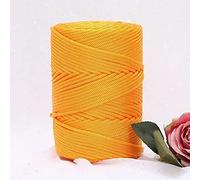 YUWEN 200 m/Rouleau 3mm Creux tricoté au Crochet Fils pour Bricolage Sac à Main Sac à Main Panier Gros Trapillo Nylon Cordon Polyester Fil Corde Ronde