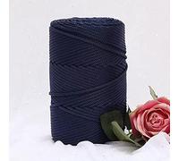 YUWEN 200 m/Rouleau 3mm Creux tricoté au Crochet Fils pour Bricolage Sac à Main Sac à Main Panier Gros Trapillo Nylon Cordon Polyester Fil Corde Ronde