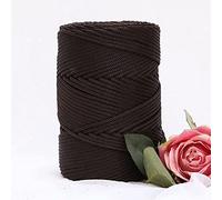 YUWEN 200 m/Rouleau 3mm Creux tricoté au Crochet Fils pour Bricolage Sac à Main Sac à Main Panier Gros Trapillo Nylon Cordon Polyester Fil Corde Ronde