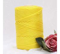 YUWEN 200 m/Rouleau 3mm Creux tricoté au Crochet Fils pour Bricolage Sac à Main Sac à Main Panier Gros Trapillo Nylon Cordon Polyester Fil Corde Ronde