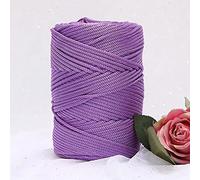 YUWEN 200 m/Rouleau 3mm Creux tricoté au Crochet Fils pour Bricolage Sac à Main Sac à Main Panier Gros Trapillo Nylon Cordon Polyester Fil Corde Ronde