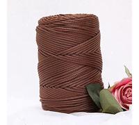 YUWEN 200 m/Rouleau 3mm Creux tricoté au Crochet Fils pour Bricolage Sac à Main Sac à Main Panier Gros Trapillo Nylon Cordon Polyester Fil Corde Ronde