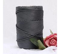 YUWEN 200 m/Rouleau 3mm Creux tricoté au Crochet Fils pour Bricolage Sac à Main Sac à Main Panier Gros Trapillo Nylon Cordon Polyester Fil Corde Ronde
