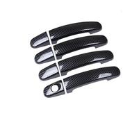 yuwhzf Garniture Décorative Chromée En Fibre De Carbone Poignée Porte Voiture Pour Ford Pour Falcon FG FGX G6E XR6 XR8 XT 2009-2016(Carbon fiber)