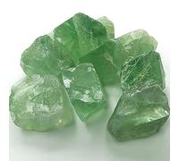 YUWIXMOX Pierres brutes de quartz vert en vrac - 250 g - Cristaux de quartz naturels bruts - Pierres pour le chauffage, le polissage, l'emballage de fils, la guérison du Reiki, la fabrication de