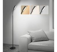 YUWLDD Lampadaire sans fil, lampe de sol portable à piles rechargeables pour salon, lampe à piles, contrôle tactile pour la lecture, le camping, 3 températures de couleur, éclairage d'urgence (noir)