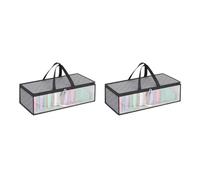 yuwqqoajv 2 Ensemble de Lit pliable - Solution de rangement pratique et compacte pour n'importe quelle chambre à coucher. La doublure en vinyle imperméable est facile à nettoyer.