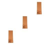 yuwqqoajv 3 Ensemble de Poche de rangement pour lit, facile à gagner de l'espace, Large Application, grande capacité, feutre en cuir, sac de rangement suspendu antidérapant, chocolat