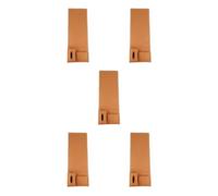 yuwqqoajv 5 Ensemble de Poche de rangement pour lit, facile à gagner de l'espace, Large Application, grande capacité, feutre en cuir, sac de rangement suspendu antidérapant, chocolat