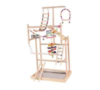 yuwqqoajv Aire de Jeux pour perruches, Facile à Installer, offrant Un Divertissement sans Fin pour aux pinsons, calopsittes, Conures et perroquets. Espace de