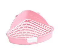 yuwqqoajv Bac à litière d'angle pour Lapins, Solution idéale pour Les Animaux d'intérieur, favorisant de Bonnes habitudes de propreté. Pratique et, Rose, 24.8 x 10.5 cm