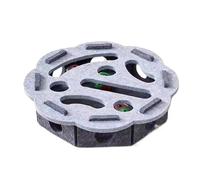 yuwqqoajv Boîte à gratter Pliable, sûre et Durable, Coussin léger en Quelques Secondes, 3 balles à l'intérieur, boîte Puzzle en Feutre, Jouet d'exercice pour Chat avec Balle, Puzzle gratter, tapez+4