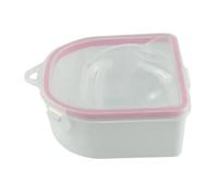 yuwqqoajv Bol de trempage à double couche pour ongles, configuration facile pour une routine de soins efficace des ongles, bol de dissolvant de vernis gel,