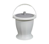 yuwqqoajv Bouteilles urinoires avec poignée, un excellent choix pour la chambre à coucher, pour hommes et femmes. Urinoir portable de nuit avec poignée, en, Blanc avec anneau
