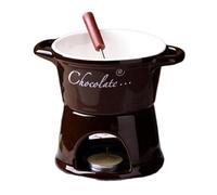 yuwqqoajv Ensemble de tasses à fondue au chocolat moderne, tasse à fondue pour dessert, en céramique, ambiance en céramique, avec fourchette, café, 201-300 ml
