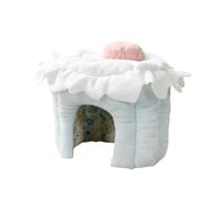 yuwqqoajv Maisonnette pour hérisson, Cochon d'Inde, Hamster, Rat, Furet : Un Espace de Vie Confortable pour Tous Les Animaux de Compagnie. Cette maisonnette, Bleu, S