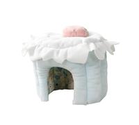 yuwqqoajv Maisonnette pour hérisson, Cochon d'Inde, Hamster, Rat, Furet : Un Espace de Vie Confortable pour Tous Les Animaux de Compagnie. Cette maisonnette, Bleu, M.
