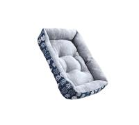 yuwqqoajv Niche d'hiver Chaude pour Chat, Petit lit pour Animaux, Tapis, Couverture, lit Douillet, Choix pour la sécurité des Animaux, résistant à l'usure, Bleu, M.