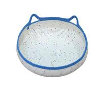 yuwqqoajv Niche Douillette pour Chat, en Corde de Coton Douce et Lavable, tissée pour Un Espace propice à de Doux rêves. Construction aérée et Respirante.