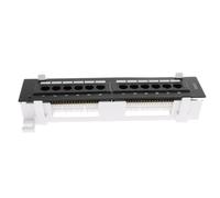 yuwqqoajv Panneau de Brassage Mural en Acier 12 Ports Cat 5e/Cat6 : Solutions Ethernet pour Une interconnexion simplifiée. Câble UTP Non blindé.