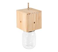 yuwqqoajv Piège à Abeilles charpentières en Bois, Robuste et Durable, Style loft, Naturel, Suspendu, piège à Abeilles charpentières, Un