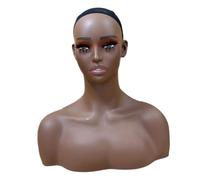 yuwqqoajv Tête de mannequin en PVC, buste facile à nettoyer, durable et léger. Idéale pour la maison, les boutiques, les bijoux, les chapeaux et les